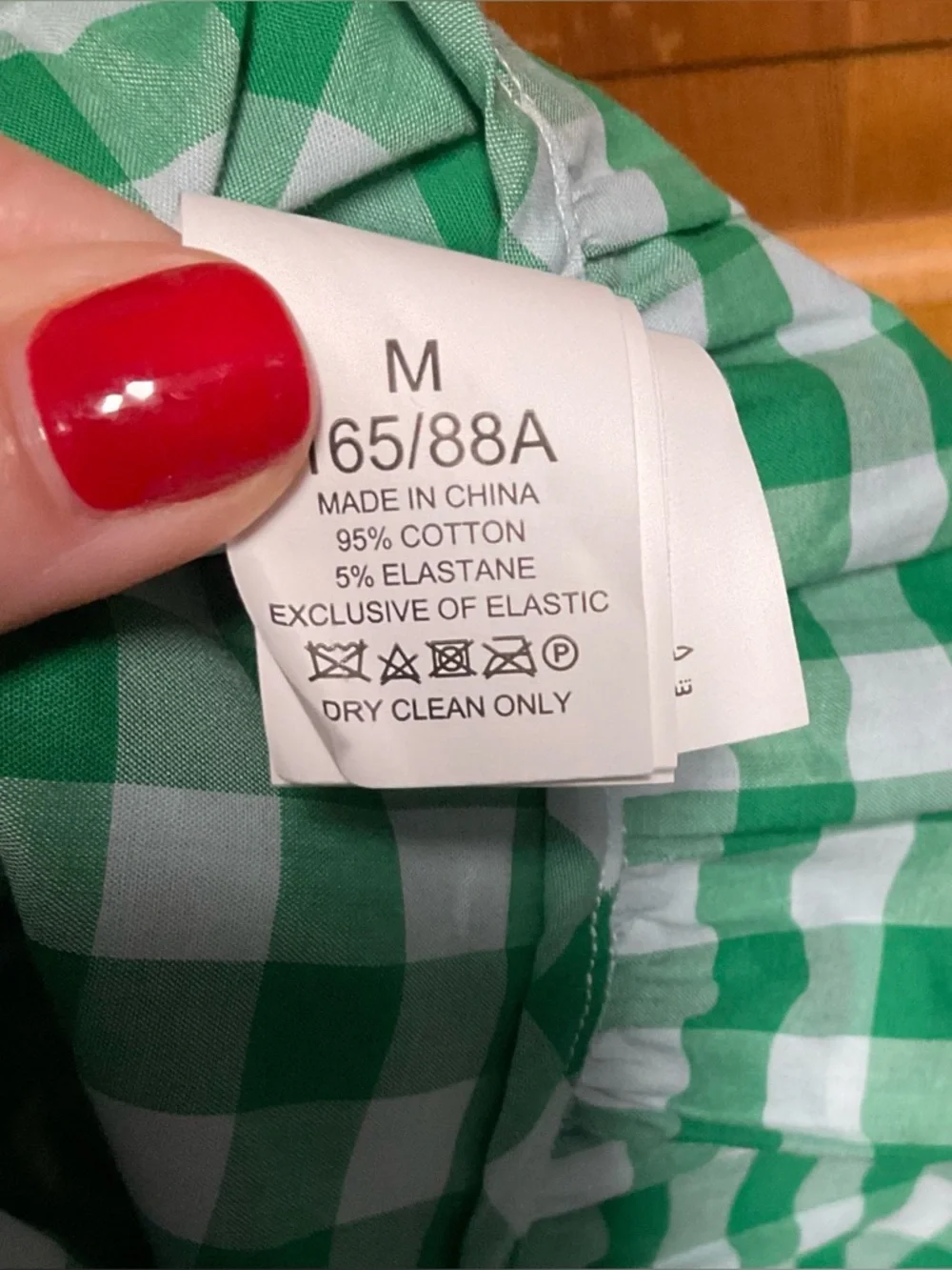 Kate Spade Gingham check Smocked-Bodice Maxi Dress in Wintergreen Sz medium NWT - Picture 11 of 12